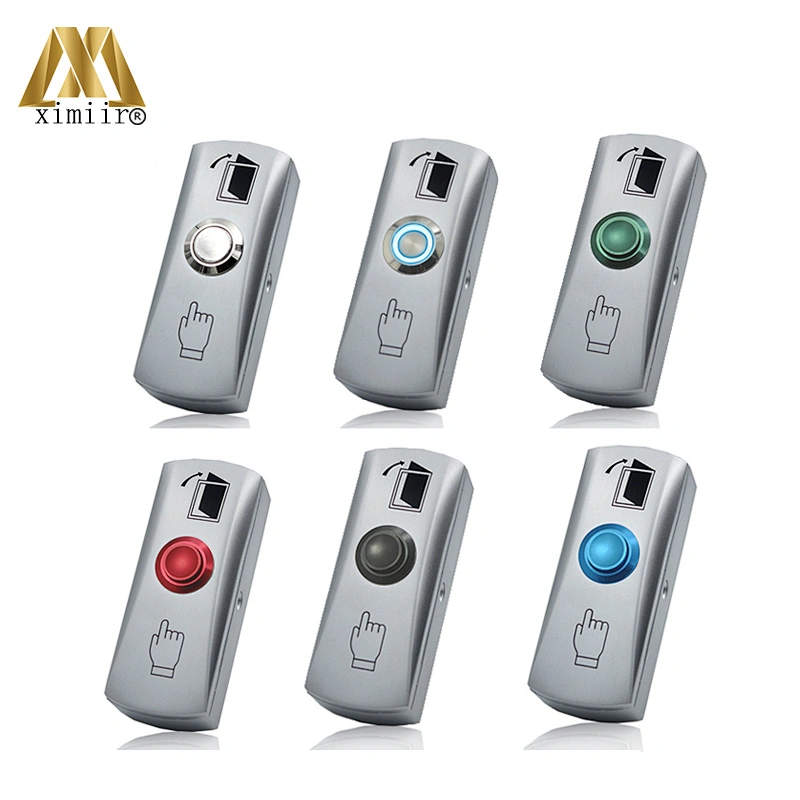 USA Style Access Control System Zinc Alloy Door Exit Button WIth Button Case Door Open Release Push Button Exit Switch