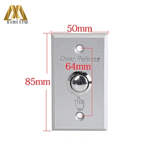 Aluminum door exit release push button switch for access control aluminum exit button X07N with NO/NC/COM