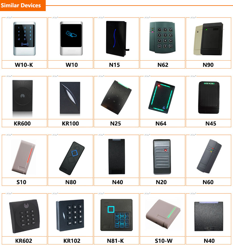 Kr300 Wiegand Access Control Card Reader Ip65 Waterproof Smart Card Reader Both 125Khz Rfid & 13.56 Mhz Ic Card Reader