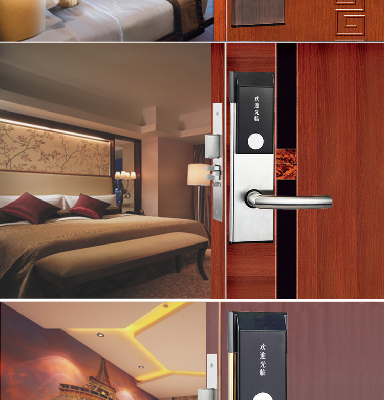 Good Quality Proximity Card Access Control System Electronic RFID Card Key Door Lock System For Hotel