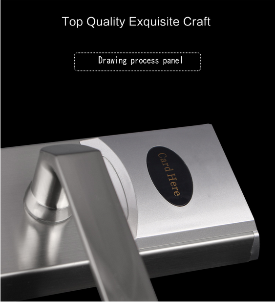 HOTEL LOCK Smart IC card lock access one electronic smart sensors lock hotel lock with 2 IC card electronic locks