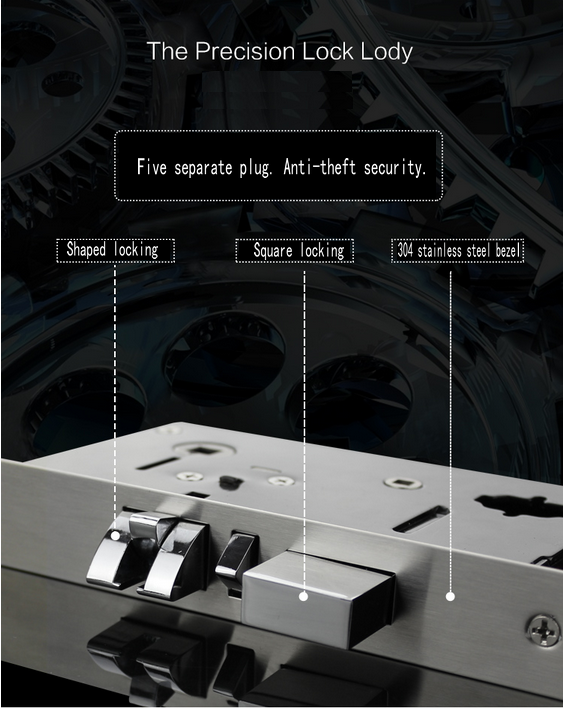 HOTEL LOCK Smart IC card lock access one electronic smart sensors lock hotel lock with 2 IC card electronic locks