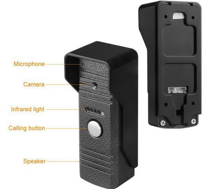 807Me11 One To One 7 Inch Color Screen Monitor Video Doorphone Doorbell Speakerphone Intercom System Video Door Bell