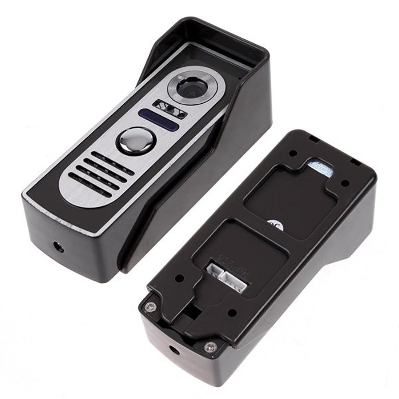 807M11 7 Inch Color Screen Video Doorphone Door Bell Speakerphone Intercom System 1 Monitor 420Tvl COMS Camera