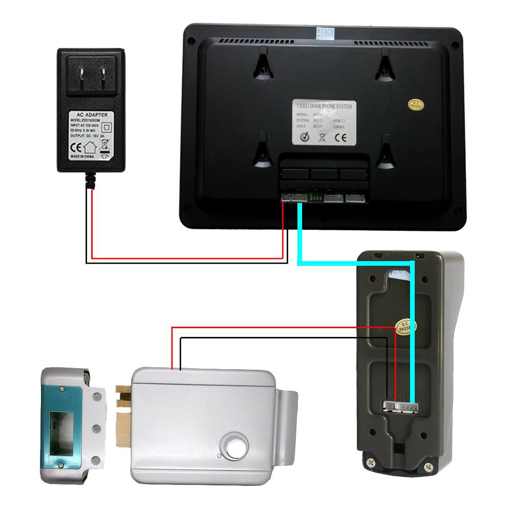 810M11 With 7 Inch Monitors Door Bell For Apartment Video Doorphone Home Improvement Speakerphone Intercom System