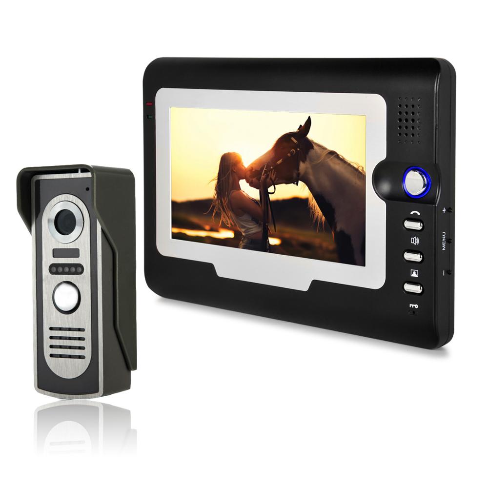 810M11 With 7 Inch Monitors Door Bell For Apartment Video Doorphone Home Improvement Speakerphone Intercom System