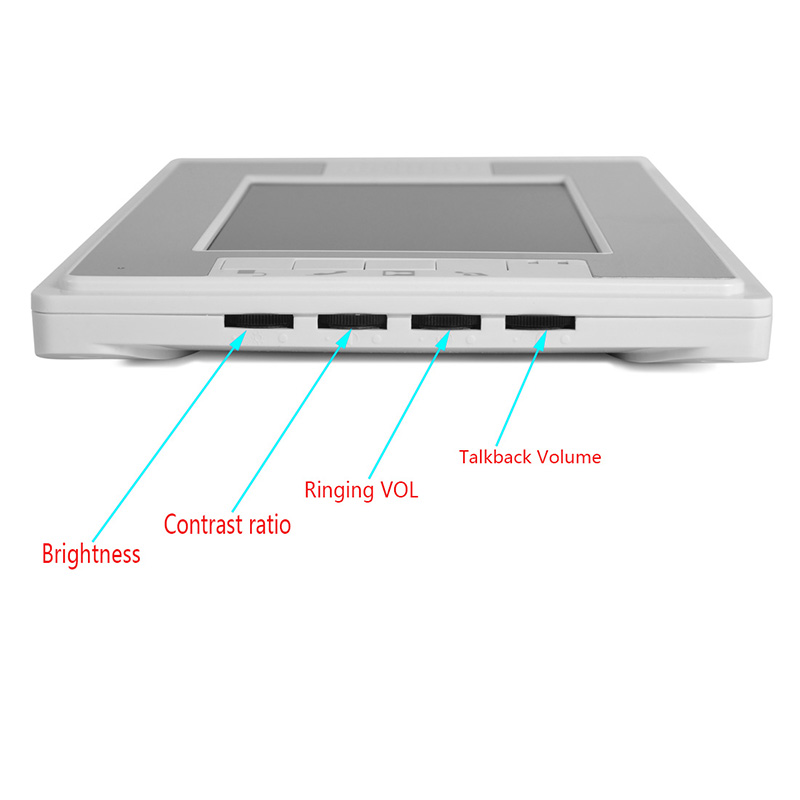 New arrived 7inch video door phone system villa wired door bell access control color screen wired video intercom 812MA11
