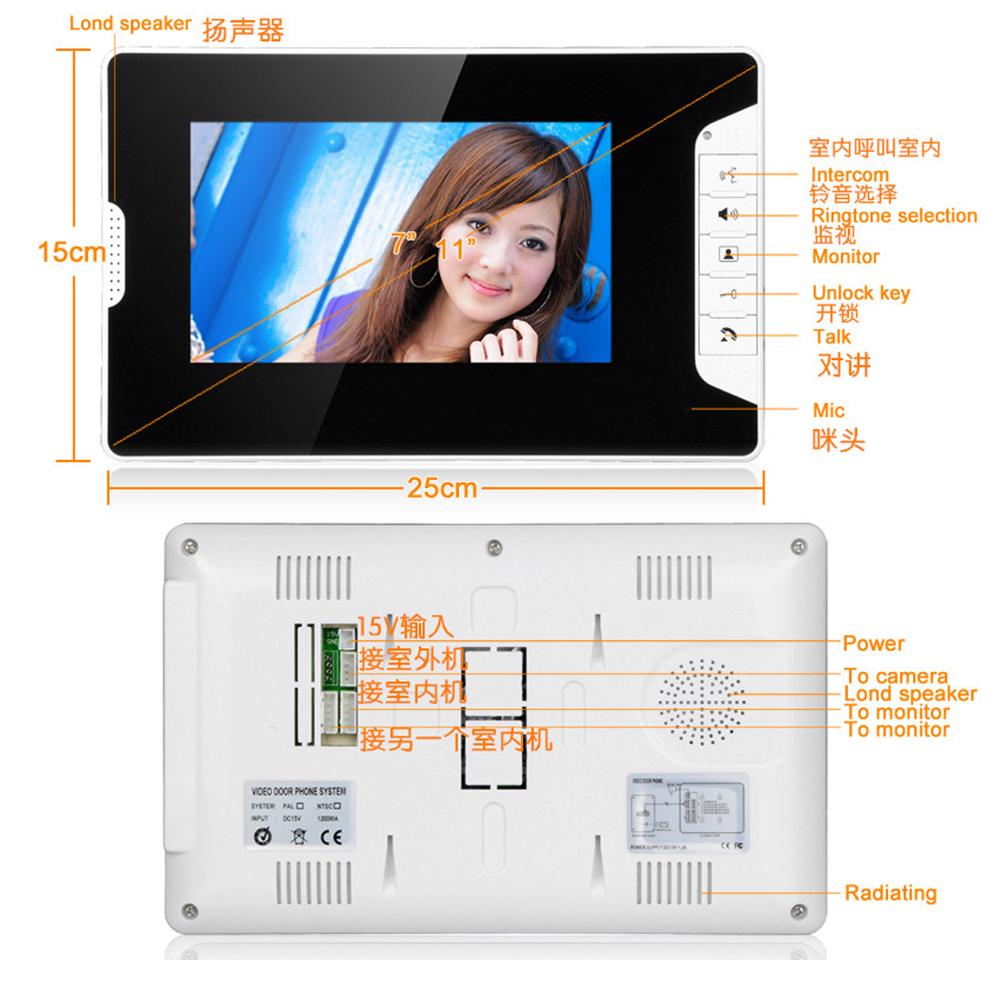 Video Door Phone Intercom System 813Ma11 That Indoor People Can See The Outside,Indoor People Can Talk To Visitors