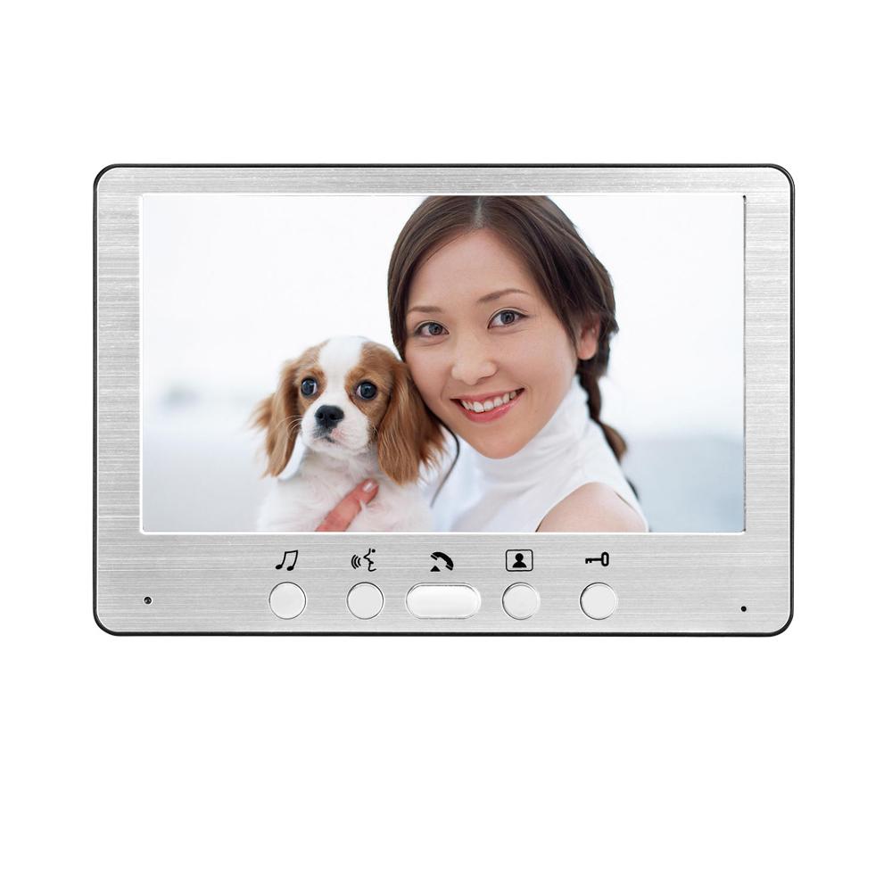 815Ma11 Wall Mounting Intercom System Cheap Price Video Door Bell 7 Inch Color Monitor And Ir Camera Video Door Phone Doorbell