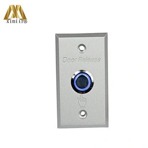Hot sale X07L aluminum door exit release push button switch for access control aluminum exit button with open switch light