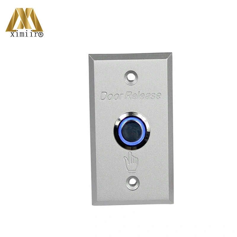 Hot sale X07L aluminum door exit release push button switch for access control aluminum exit button with open switch light