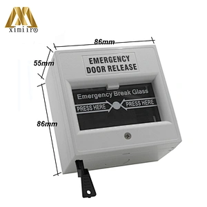 White Color Emergency door release Emergency Break Glass Switch Exit Button For Access Control System XM-E20C