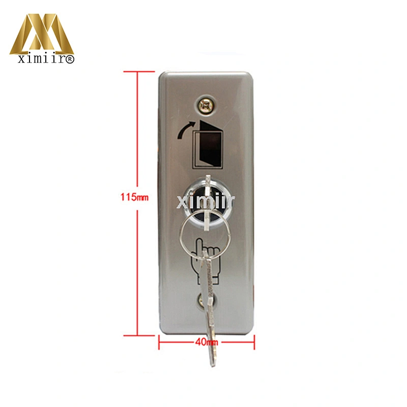 Good quality NO\COM for access control system stainless steel exit switch with key exit button