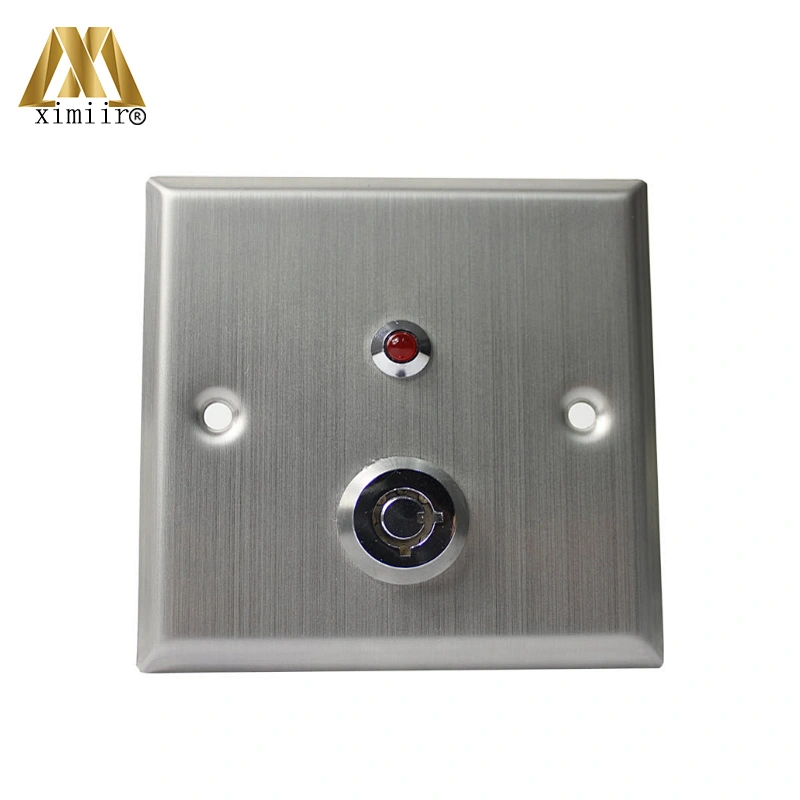 Stainless steel exit button metal exit button with key for all access control system X06k