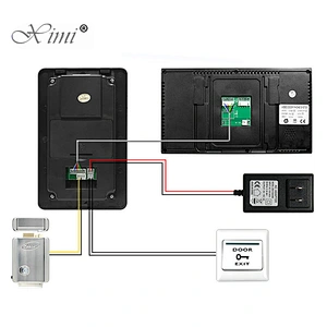 7 Inch Lcd Video Door Phone With Card Rearder Function Monitor Handsfree Intercom Electric Control Lock Video Door Phone Kit