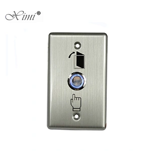 Hot sale good quality X04L stainless steel metal exit button with green blue light for access control system