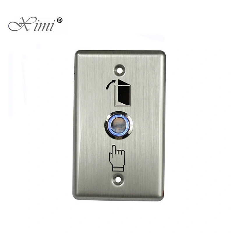 Hot sale good quality X04L stainless steel metal exit button with green blue light for access control system