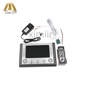 One To One 7 Inch Screen Led Touch Intercom System DoorBell Video With Ir Camera Hands- Free Monitor 801M11 Video Door Phone