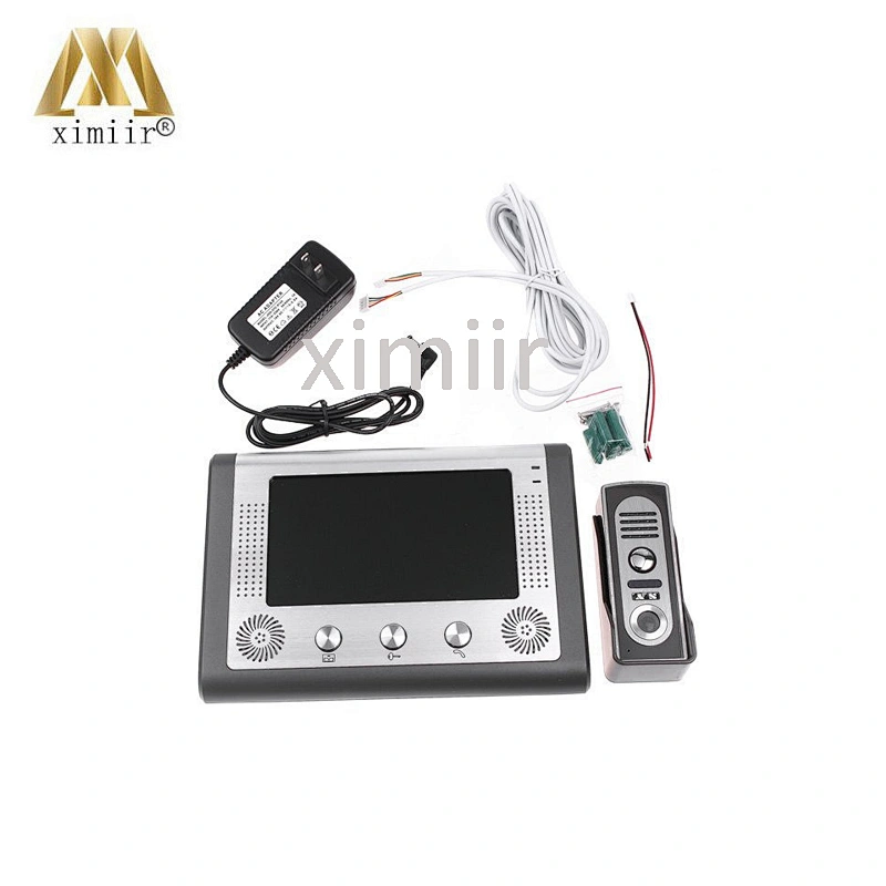 One To One 7 Inch Screen Led Touch Intercom System DoorBell Video With Ir Camera Hands- Free Monitor 801M11 Video Door Phone