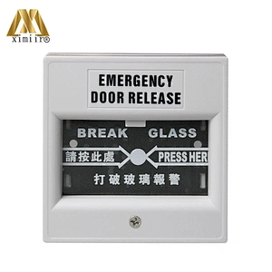 Emergency switch exit button door release glass break alarm button for access control system E01