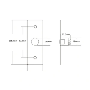 High quality Touch Switch Exit Button for Opening Door Security Product Stainless Steel Exit Button XM-E05-LM