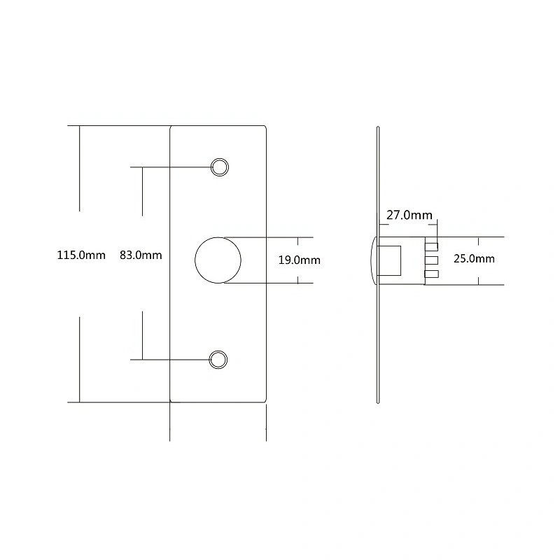 High quality Touch Switch Exit Button for Opening Door Security Product Stainless Steel Exit Button XM-E05-LM