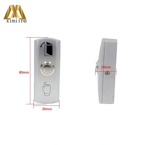 USA Style Access Control System Zinc Alloy Door Exit Button WIth Button Case Door Open Release Push Button Exit Switch