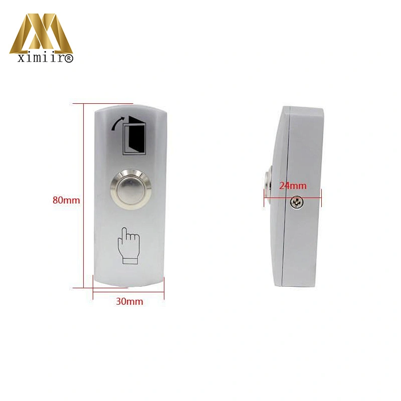 USA Style Access Control System Zinc Alloy Door Exit Button WIth Button Case Door Open Release Push Button Exit Switch