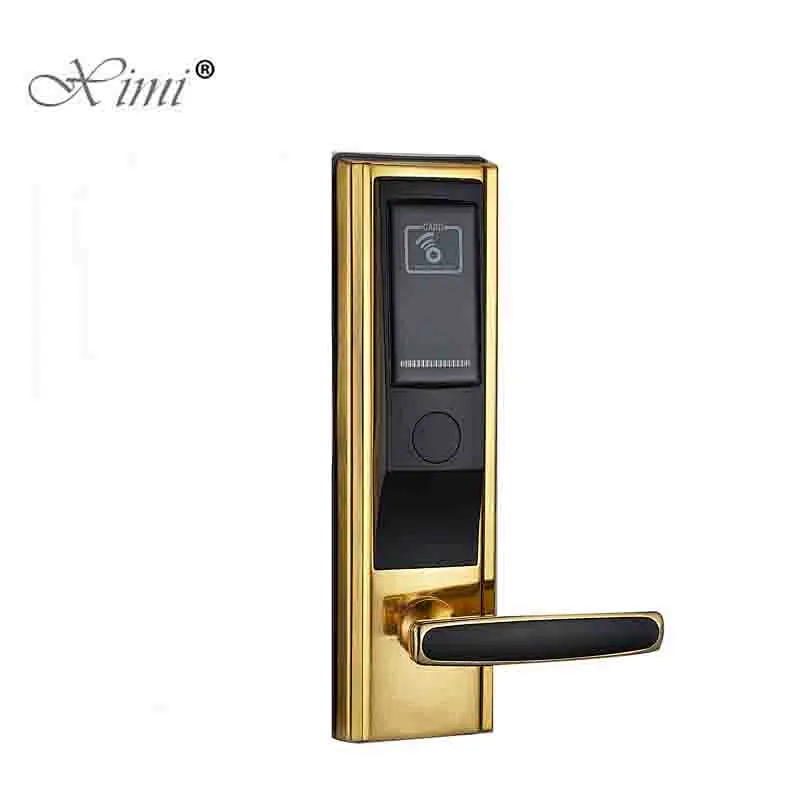 RFID Card Access Control Smart Card Electronic Hotel Door Lock Zinc Alloy Hotel Guest Door Lock
