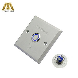 X08L aluminum door exit release push button switch for access control aluminum exit button with open switch light