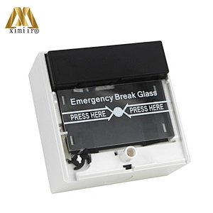 White Color Emergency door release Emergency Break Glass Switch Exit Button For Access Control System XM-E20C