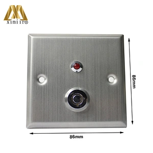 Stainless steel exit button metal exit button with key for all access control system X06k
