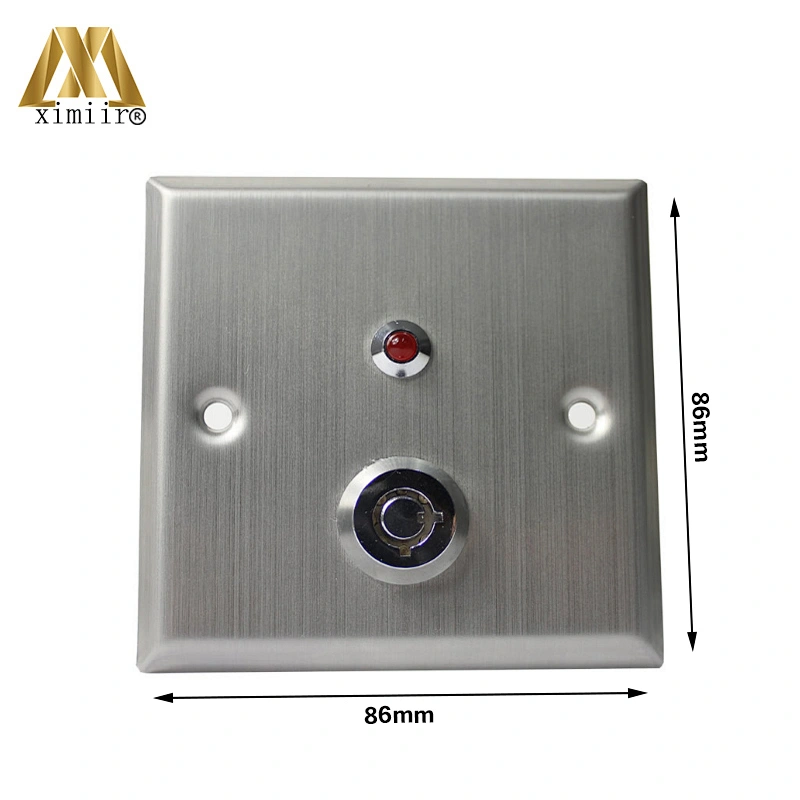 Stainless steel exit button metal exit button with key for all access control system X06k