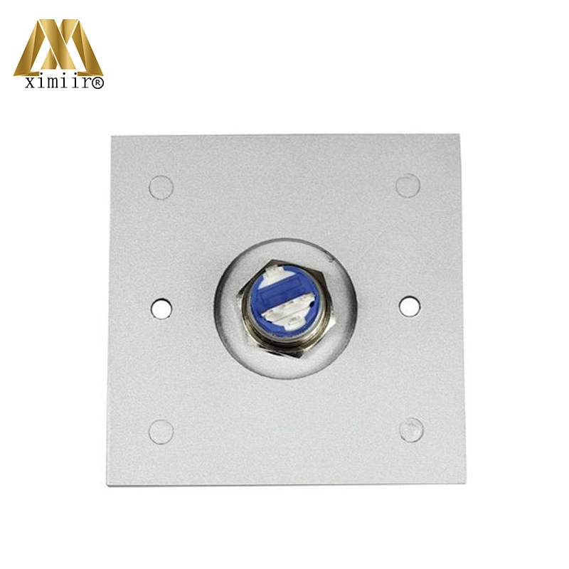X08L aluminum door exit release push button switch for access control aluminum exit button with open switch light