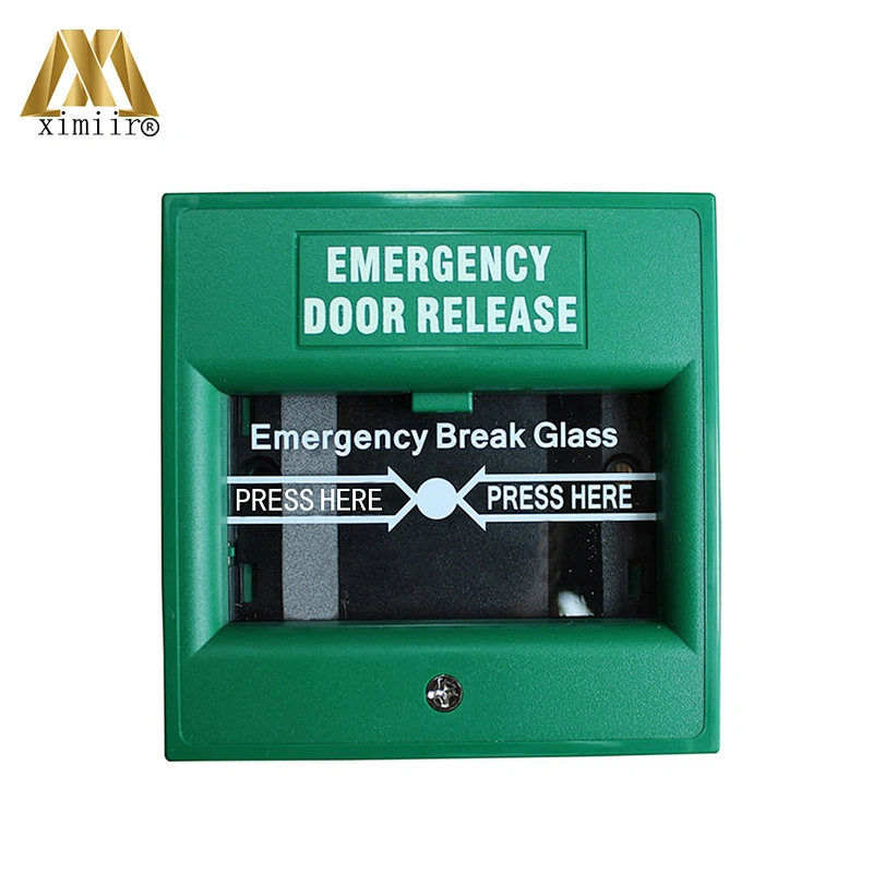 Green Color Emergency door release Emergency Break Glass Switch Exit Button For Access Control System XM-E20A