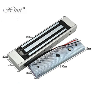 Good quality (600Lbs) power to lock door access control system single electromagnetic lock