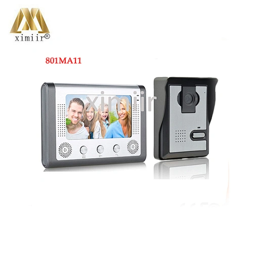 New video 801MA11 7 inch color wired apartment video door ip video door phone