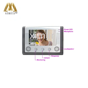 One To One 7 Inch Screen Led Touch Intercom System DoorBell Video With Ir Camera Hands- Free Monitor 801M11 Video Door Phone