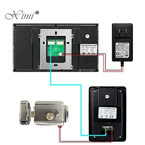 Video door phone for apartment villa door bell with card access control reader door lock system