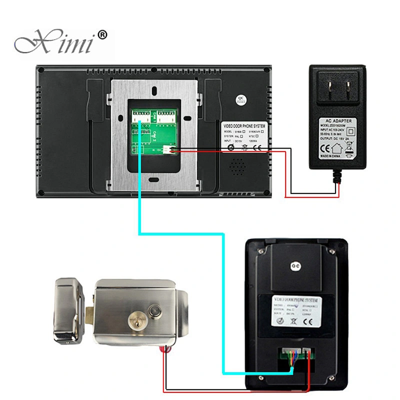 Video door phone for apartment villa door bell with card access control reader door lock system