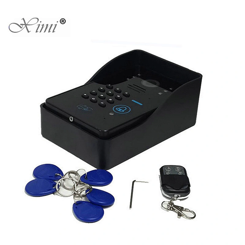 Rfid Keyfob Access Control Touch Sensor Button Ip55 Color Cmos 700Tvl Camera Video Door Phone System