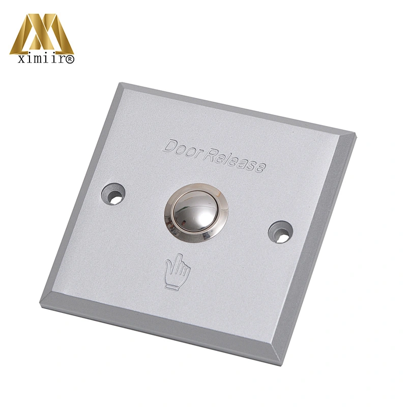 X08N aluminum door exit release push button switch for access control aluminum exit button with NO/NC/COM