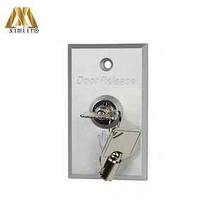 Aluminum door exit release push button switch for access control aluminum exit button with key X07k