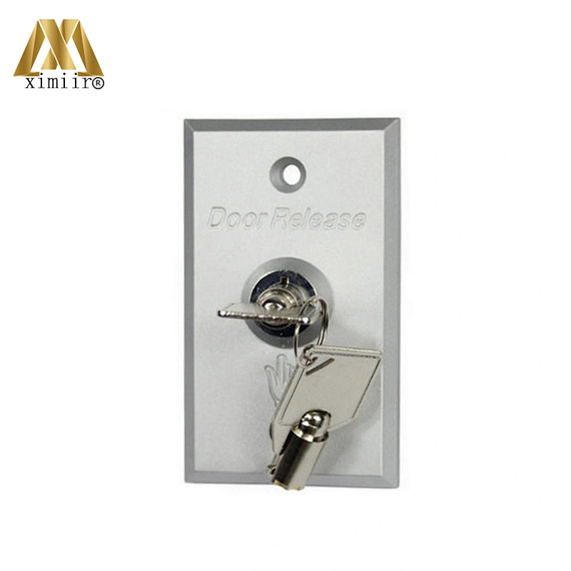 Aluminum door exit release push button switch for access control aluminum exit button with key X07k