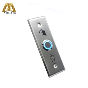 Good quality X03L stainless steel metal exit button with green led light for access control system
