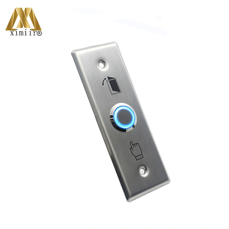 Good quality X03L stainless steel metal exit button with green led light for access control system