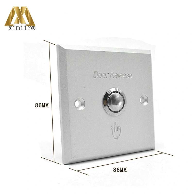 X08N aluminum door exit release push button switch for access control aluminum exit button with NO/NC/COM