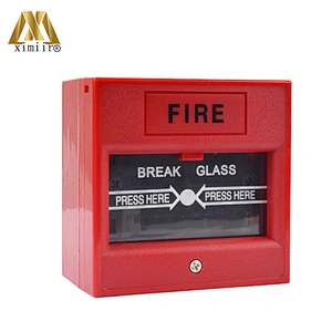 Red Color Emergency door release Emergency Break Glass Switch Exit Button For Access Control System XM-E20D