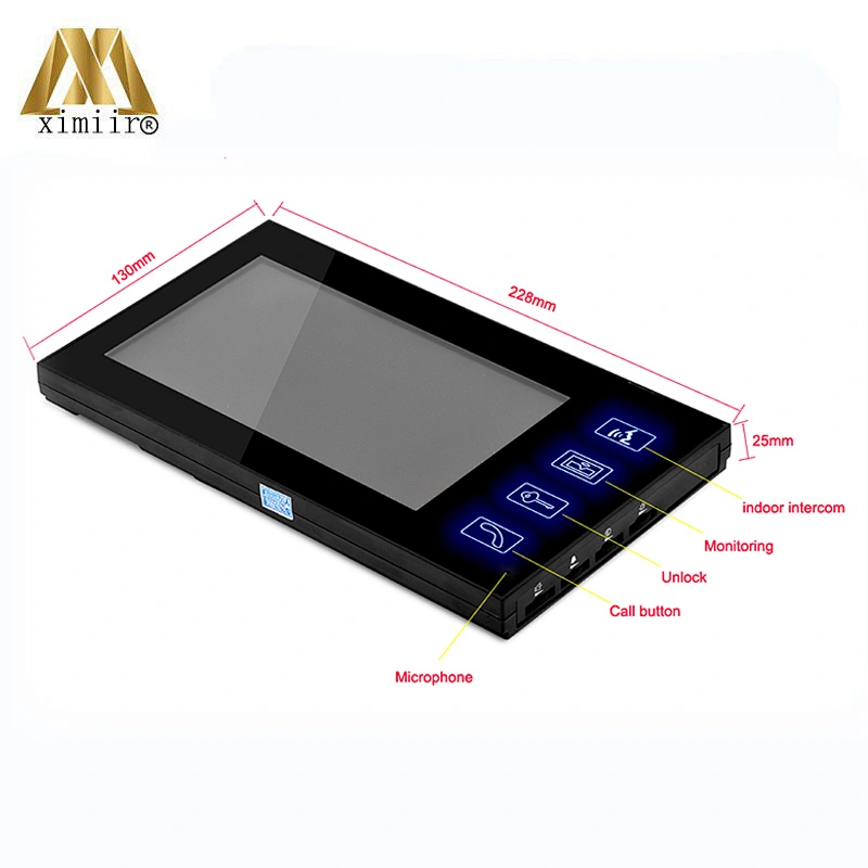 806Mj11 Video Intercom System For Apartments Wall Mounting With Electric Control Lock Access Control Video Remote Intercom