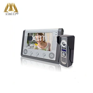 One To One 7 Inch Screen Led Touch Intercom System DoorBell Video With Ir Camera Hands- Free Monitor 801M11 Video Door Phone